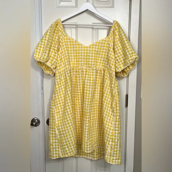Old Navy Gingham Mini Dress NWT - Picture 1 of 3